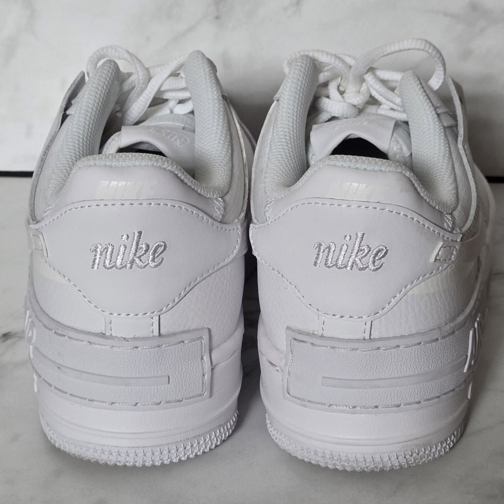 Nike Air Force 1 Shadow White Womens Sneakers Shoes 9 - Picture 7 of 9